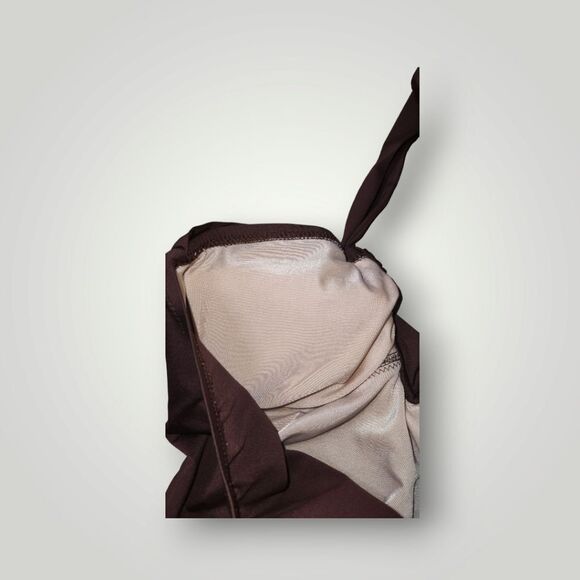 Zeki Women's 7 8 One Piece brown Swimsuit - Picture 6 of 7